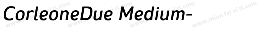 CorleoneDue Medium字体转换